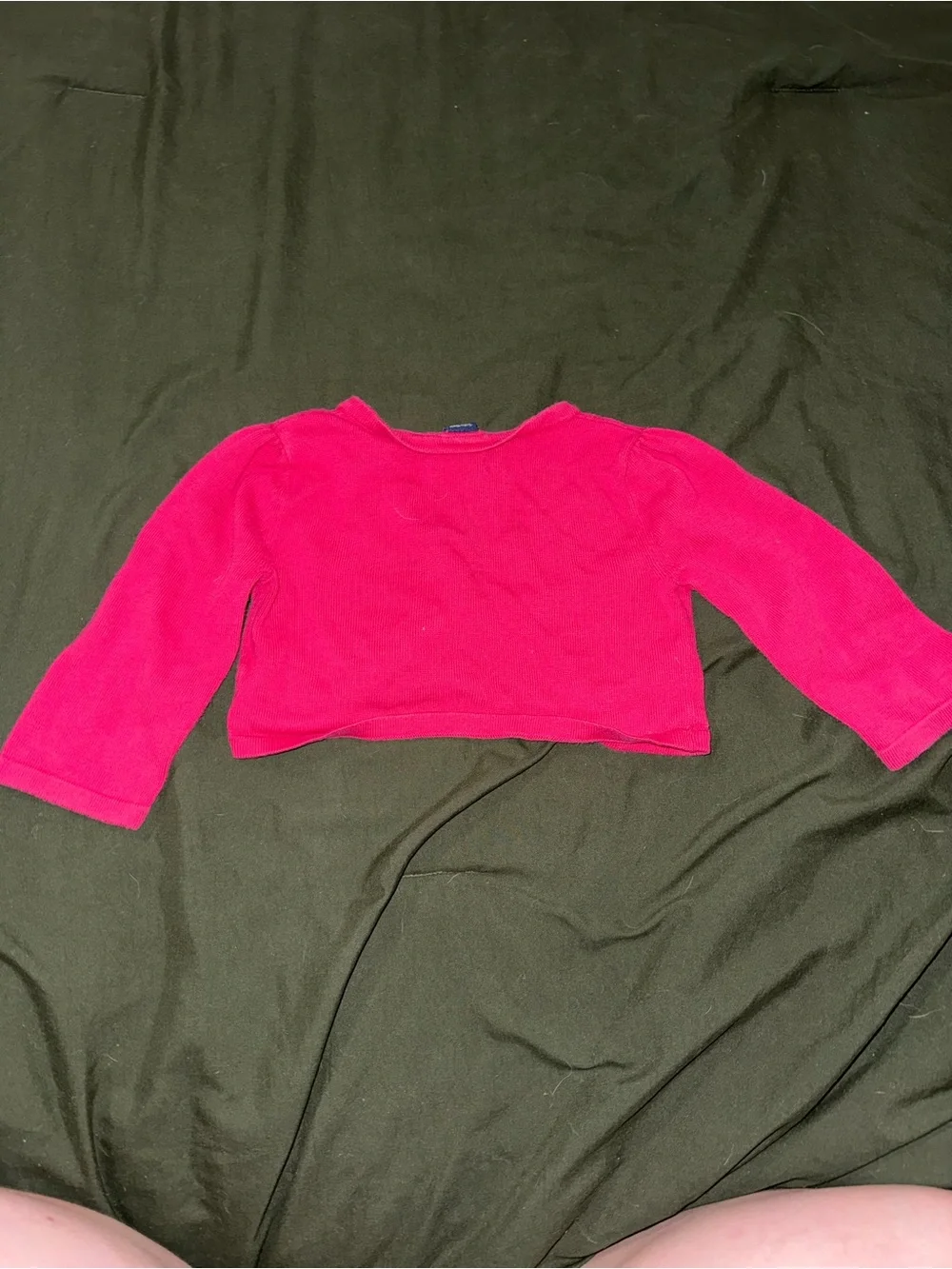 Girls Pink Paris Print Dress with Hot Pink Trim 2 cardigans
